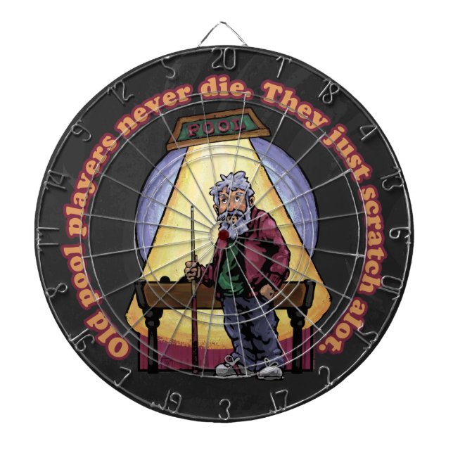 Old Pool Players Dartboard (Front)