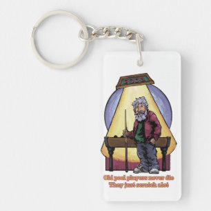 Old Pool Players Keychain