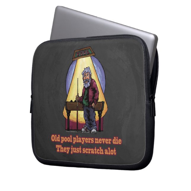Old Pool players Laptop Sleeve (Front Left)