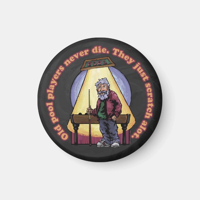 Old Pool Players Magnet (Front)