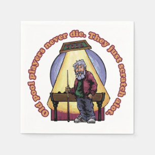 Old Pool players Napkin