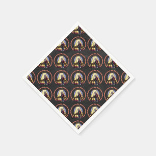 Old Pool players Napkin