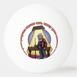 Old Pool Players Ping Pong Ball