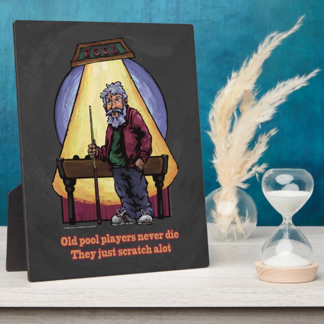 Old Pool players Plaque (Side)