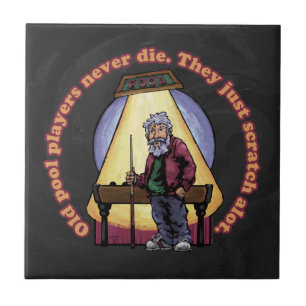 Old Pool Players Tile