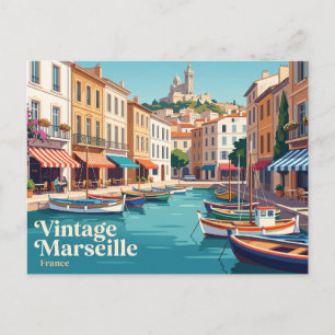 Old Port of Marseille France Postcard