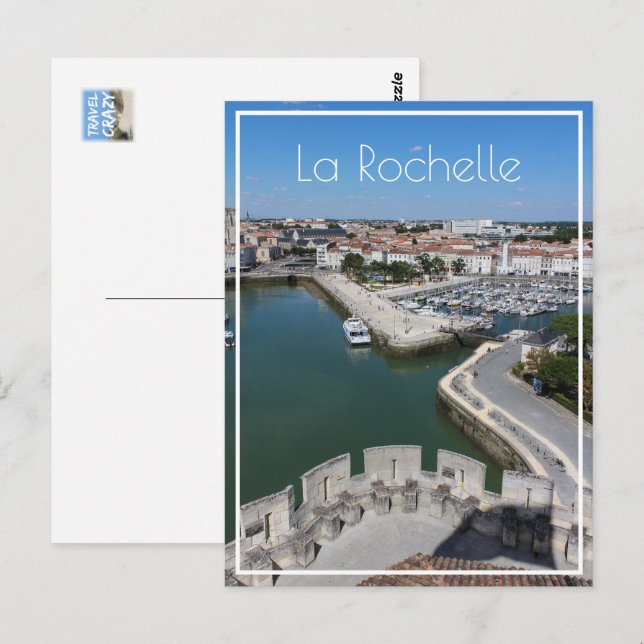 Old Port View La Rochelle Postcard (Front/Back)