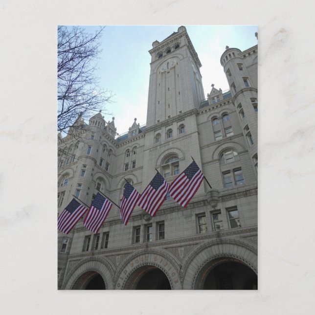 Old Post Office Pavilion & Tower Washington DC Postcard (Front)