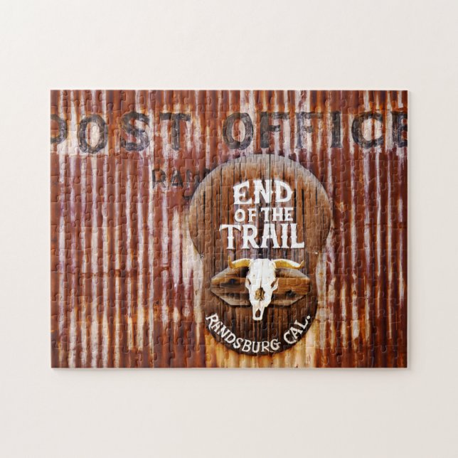 Old Post Office Sign in Randsburg California Jigsaw Puzzle (Horizontal)