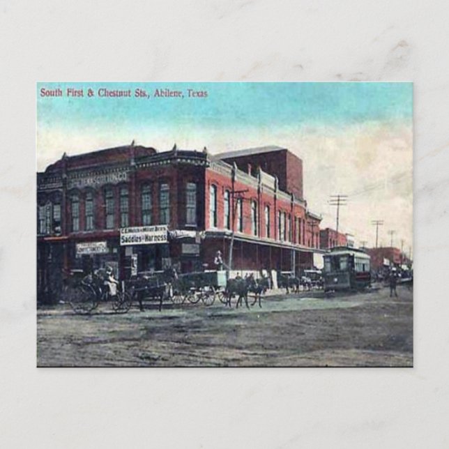Old Postcard - Abilene, Texas (Front)