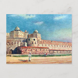 Old Postcard - Agra Fort, India