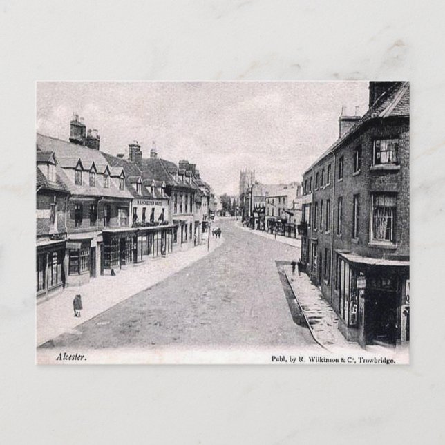 Old Postcard - Alcester, Warwickshire (Front)