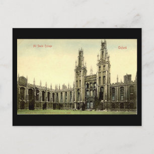 Old Postcard - All Souls College, Oxford
