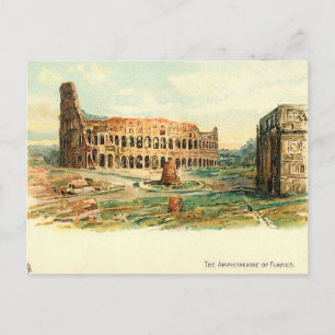 Old Postcard - Amphitheatre of Flavius, Rome