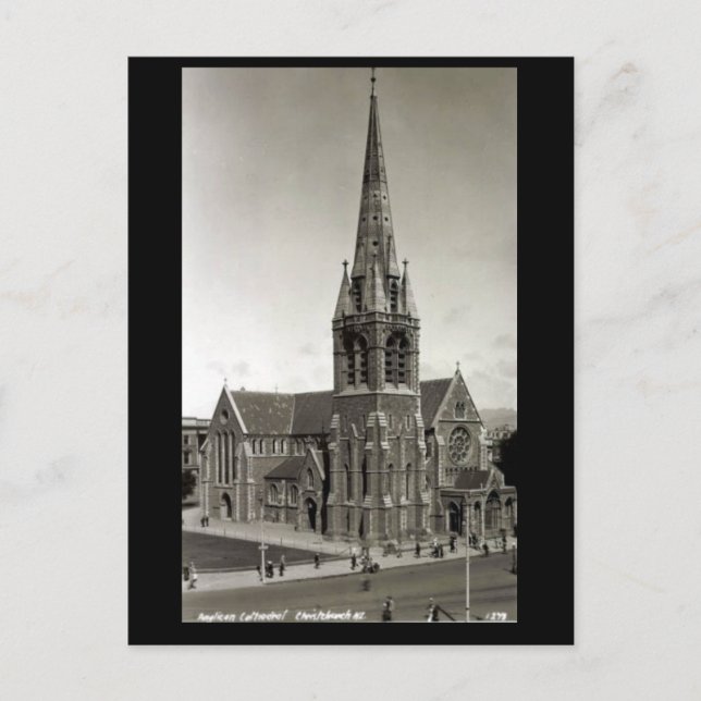 Old Postcard - Anglican Cathedral, Christchurch, N (Front)