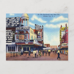 Old Postcard - Atlantic City, New Jersey, USA