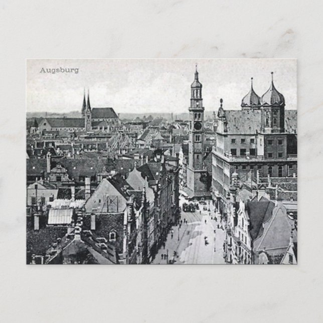 Old Postcard - Augsburg, Bavaria, Germany (Front)