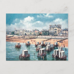 Old Postcard - Bathing Machines at Bognor