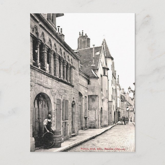Old Postcard - Beaune, Côte d'Or, France (Front)