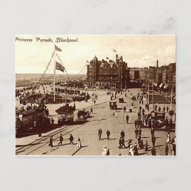 Old Postcard, Blackpool Postcard (Front)