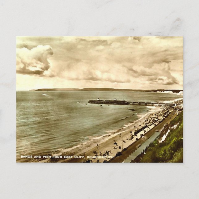 Old Postcard - Bournemouth, Dorset (Front)