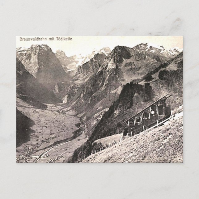 Old Postcard - Braunwald, Switzerland (Front)