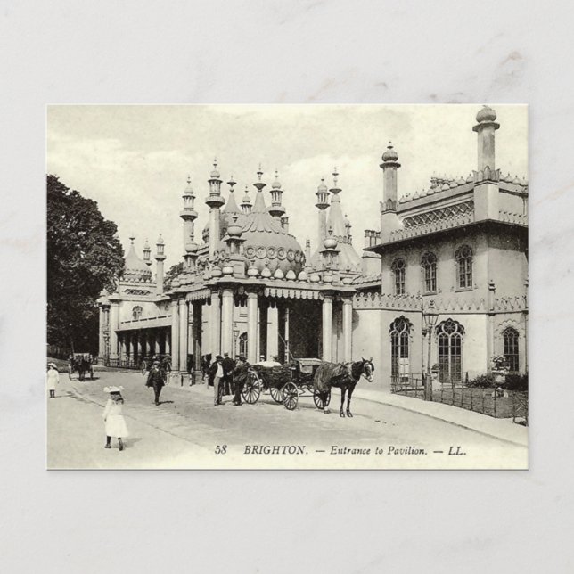Old Postcard - Brighton Pavilion (Front)