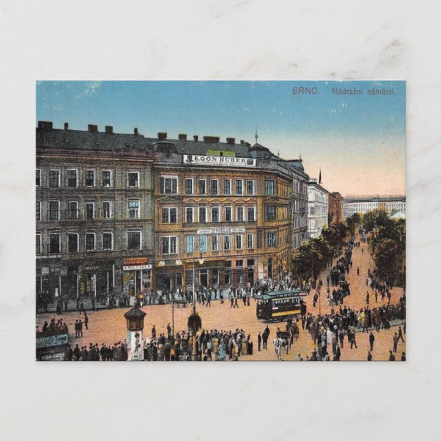 Old Postcard - Brno, Czech Republic (Front)