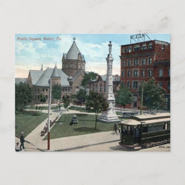 Old Postcard - Butler, Pennsylvania (Front)