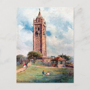 Old Postcard - Cabot Tower, Bristol