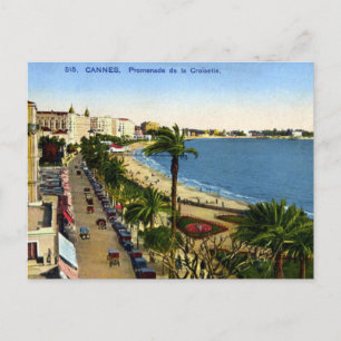 Old Postcard - Cannes, La Croisette