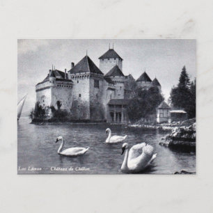 Old Postcard - Château de Chillon, Switzerland