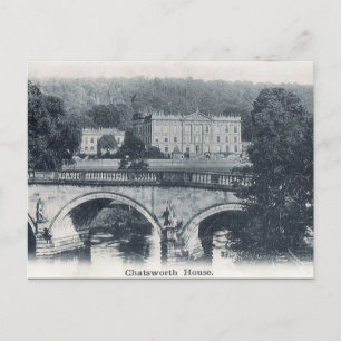 Old Postcard - Chatsworth House, Derbyshire