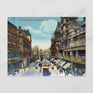 Old Postcard - Church Street, Liverpool