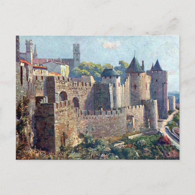 Old Postcard - Cité de Carcassonne, Aude (Front)