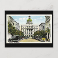 Old Postcard, City Hall, Savannah, Georgia