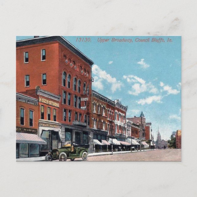 Old Postcard - Council Bluffs, Iowa, USA (Front)