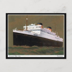 Old Postcard - Cunard White Star Liner "Britannic"