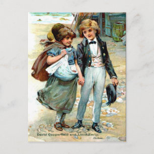 Old Postcard, David Copperfield by Charles Dickens Postcard