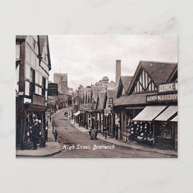 Old Postcard - Droitwich, Worcestershire (Front)