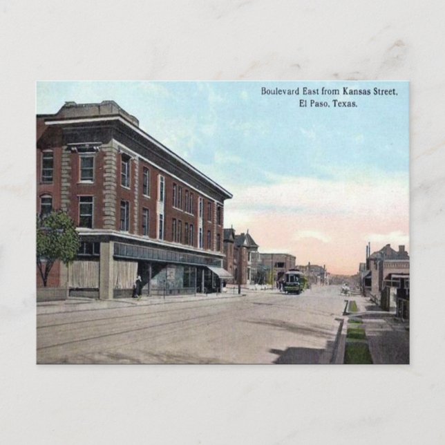 Old Postcard - El Paso, Texas (Front)