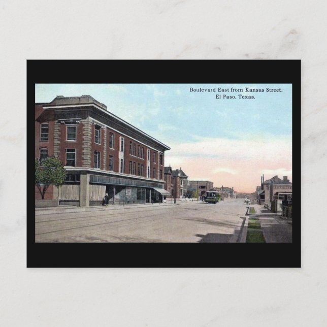 Old Postcard - El Paso, Texas (Front)
