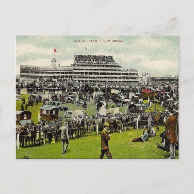 Old Postcard - Epsom Downs Racecourse, Surrey (Front)