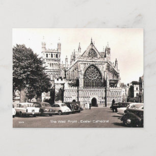 Old Postcard - Exeter Cathedral