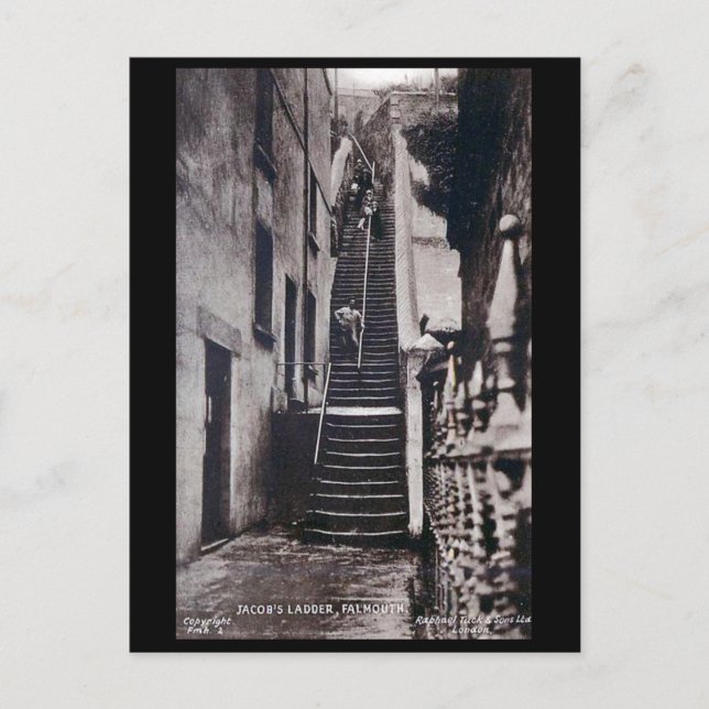 Old Postcard - Falmouth, Cornwall (Front)