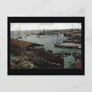 Old Postcard - Florida, Key West Harbour