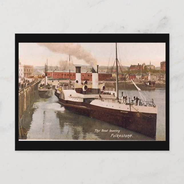 Old Postcard - Folkestone, Kent (Front)