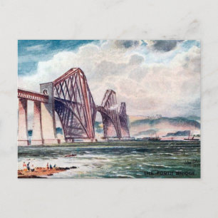 Old Postcard - Forth Bridge, Scotland