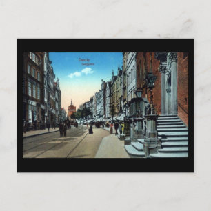 Old Postcard, Gdansk/Danzig, Langgasse Postcard