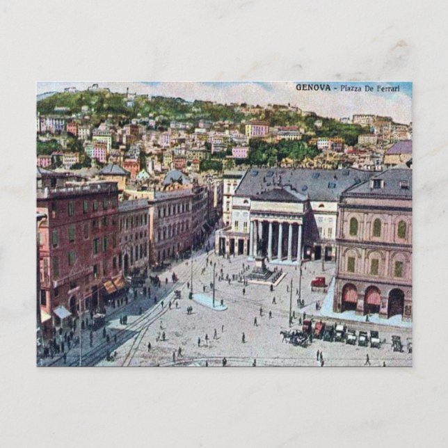 Old Postcard - Genova, Italia (Front)
